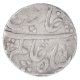 Silver One Rupee Coin of Shah Alam Bahadur of Lakhnau Mint.