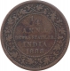 Copper Quarter Anna Coin of Narayan Rao of Dewas Junior Branch. 