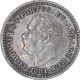 Silver One Eighth Rupia Coin of Luiz I of Indo Portuguese.