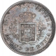 Silver One Eighth Rupia Coin of Luiz I of Indo Portuguese.