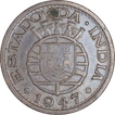 Bronze One Tanga Coin of Indo Portuguese.