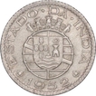 Cupro Nickel Quarter Rupia Coin of Indo Portuguese.