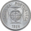 Silver Half Rupia Coin of Indo Portuguese.