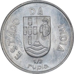 Silver Half Rupia Coin of Indo Portuguese.