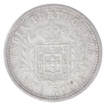 Silver One Rupia Coin of Carlos I of Portuguese Administration of Indo Portuguese. 