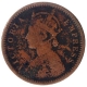 Copper One Twelfth Anna Coin of Victoria Empress of Bombay Mint of 1887.