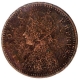 Copper One Twelfth Anna Coin of Victoria Empress of Calcutta Mint of 1889.