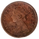 Copper One Twelfth Anna Coin of Victoria Empress of Calcutta Mint of 1891.