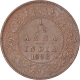 Copper One Twelfth Anna Coin of Victoria Empress of Calcutta Mint of 1898.