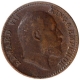 Copper One Twelfth Anna Coin of King Edward VII of Calcutta Mint of 1907.