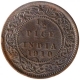 Copper Half Pice Coin of King Edward VII of Calcutta Mint of 1910.