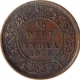 Bronze Half Pice Coin of King George V of Calcutta Mint of 1935.