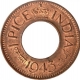 Bronze One Pice Coin of King George VI of Bombay Mint of 1943.