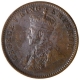 Copper One Quarter Anna Coin of King George V of Calcutta Mint of 1913.