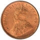 Copper One Quarter Anna Coin of King George V of Calcutta Mint of 1929.