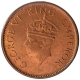 Bronze One Quarter Anna Coin of King George VI of Bombay Mint of 1940.