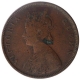 Copper Half Anna Coin of Victoria Queen of Madras Mint of 1862.