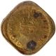 Nickel Brass Half Anna Coin of King George VI of Calcutta Mint of 1944.