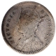 Silver Two Annas Coin of Victoria Empress of Calcutta Mint of 1886.