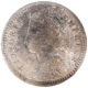 Silver Two Annas Coin of Victoria Empress of Bombay Mint of 1891.