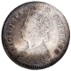 Silver Two Annas Coin of Victoria Empress of Bombay Mint of 1897.