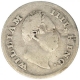 Silver Quarter Rupee Coin of King William IIII of Calcutta Mint of 1835.