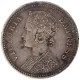 Silver Quarter Rupee Coin of Victoria Empress of Calcutta Mint of 1878.