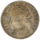 Silver Quarter Rupee Coin of Victoria Empress of Bombay Mint of 1897.