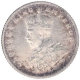 Silver Quarter Rupee Coin of King George V of Bombay Mint of 1913.