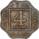 Copper Nickel Four Annas Coin of King George V of Bombay Mint of 1920.