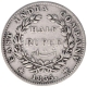 Silver Half Rupee Coin of King William IIII of Calcutta Mint of 1835.