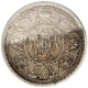 Silver Half Rupee Coin of King George V of Calcutta Mint of 1915.