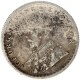 Silver Half Rupee Coin of King George V of Calcutta Mint of 1915.