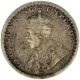 Silver Half Rupee Coin of King George V of Calcutta Mint of 1922.