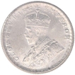 Silver Half Rupee Coin of King George V of Calcutta Mint of 1930.