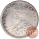 Silver Half Rupee Coin of King George V of Calcutta Mint of 1933.