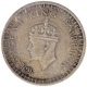 Silver Half Rupee Coin of King George VI of Lahore Mint of 1945.