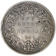 Silver One Rupee Coin of Victoria Queen of Bombay Mint of 1862.