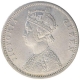 Silver One Rupee Coin of Victoria Queen of Bombay Mint of 1874.