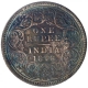 Silver One Rupee Coin of Victoria Empress of Calcutta Mint of 1878.