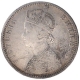 Silver One Rupee Coin of Victoria Empress of Bombay Mint of 1886.