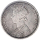 Silver One Rupee Coin of Victoria Empress of Bombay Mint of 1891.