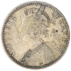 Silver One Rupee Coin of Victoria Empress of Bombay Mint of 1893.