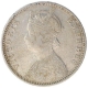 Silver One Rupee Coin of Victoria Empress of Bombay Mint of 1901.