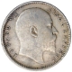 Silver One Rupee Coin of King Edward VII of 1905.