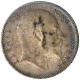 Silver One Rupee Coin of King Edward VII of Bombay Mint of 1910.