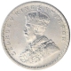 Silver One Rupee Coin of King George V of Calcutta Mint of 1917.