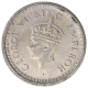 Silver One Rupee Coin of King George VI of Bombay Mint of 1944.