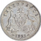 Silver Three Pence Coin of King George V of Australia.