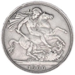 Silver One Sovereign Coin of Queen Victoria of United Kingdom.